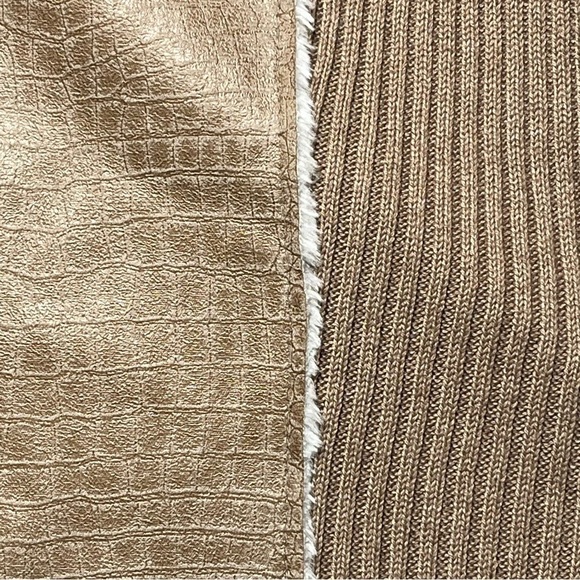 Alfred Dunner Womens Open Front Sweater Cardigan Sz 20 Faux Fur Ribbed Soft NEW - Picture 7 of 11